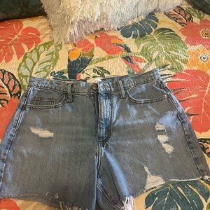 Universal Thread Light Blue Distressed Jean Shorts